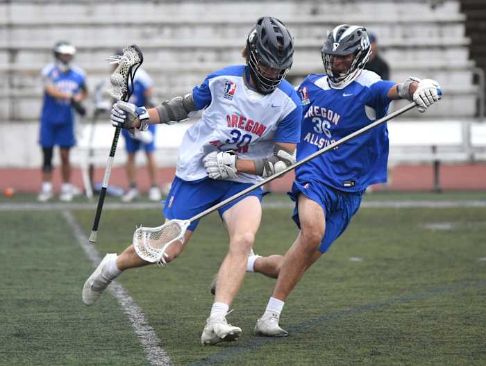 Oregon high school boys lacrosse 2022 all star game Taylor Balkom 1